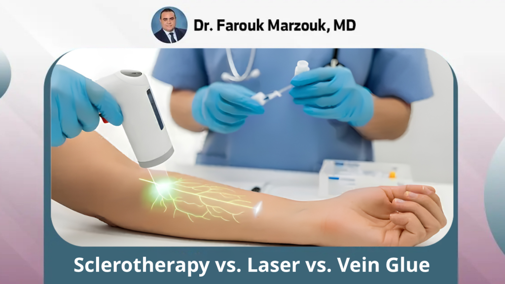 Sclerotherapy vs. Laser vs. Vein Glue